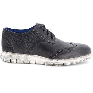 BED STU Men's Cayuga II Wingtip Oxford Sneakers Shoes Size 9.5 Black Leather NEW